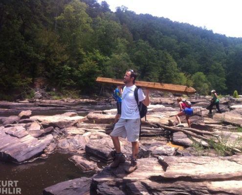 Kurt Uhlir hiking at Sweetwater State Park - is this a social post