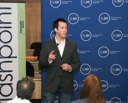 Kurt Uhlir speaking at SUNY Global Center - State University of New York