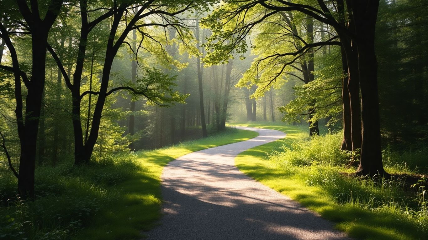 Winding forest path illustrating challenges of servant leadership.