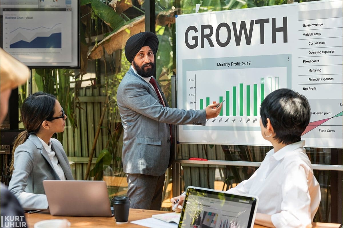 business meeting on hypergrowth plan