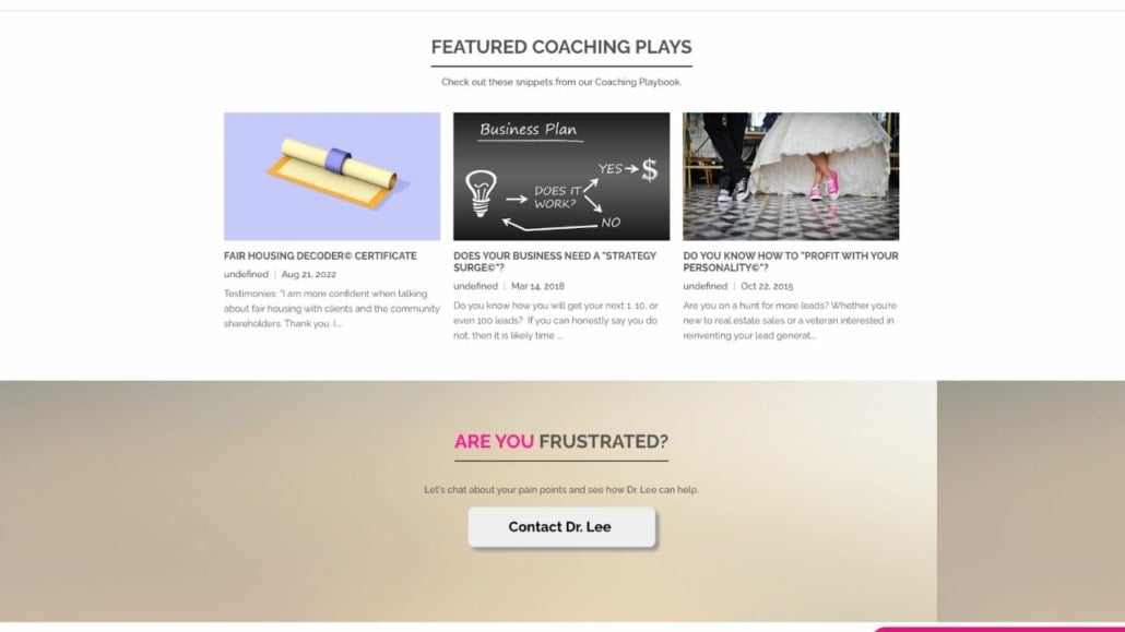 Lee Davenport – Real Estate Coaching and Consulting